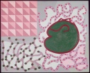 Márcara verde com labirinto, 1999  50x60 cm  Acrílico sobre a tela - Coleção particular. <em>Foto: </em>